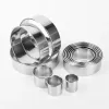 Moulds 11pcs/set Stainless Steel Round Cookie Biscuit Cutters Circle Pastry Cutters Metal Baking Circle Ring Molds for Kitchen DIY Mold