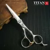 Hår sax Titan Frisessax VG10 Steel Handgjorda SHARP SCISSORS CUT SCISSORS Barber Q240426