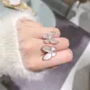 Уникальные кольца как для мужчин, так и для женщин без деформации Seiko Butterfly Ring Белый