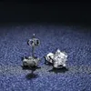 Diamant Ear Mosan Studs S925 Sier Star Queen Mosan Sier Ear Stad Acoring Bijoux