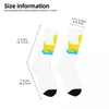 Men's Socks Yellow Rubber Duck & Splash Harajuku Quality Stockings All Season Long Accessories For Man's Woman Birthday Present