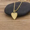 ペンダントネックレスAibefファッションTiny Red Black Heart Dainty Necklace Gold Gold Glated Womens Chain Necklace Edge Jewelry Accessories Girls Gift Q240426