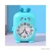 Horloges de table de bureau Maison Cartoon mignon Petit réveil Enfants Get Up Alarm Tlock Student Desktop Mute Horloge de bureau