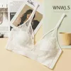 Women's Panties Womens lace bra deep V-shaped lingerie wireless bra B-cup beauty back bra 3/4 cup sexy thin lingerieL2404