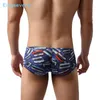 Underpants Men's Sexy Low Waist Underwear Classic Cartoon U Convexs Panties Breathable Elastic Hemming Hombre Cozy Boxer Paras