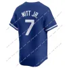 New Royals Custom Baseball Jerseys Bobby Witt Jr Salvador Perez Bo Jackson Hunter Renfroe Home Away Jersey Homem Mulheres Juventude S-3xl