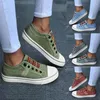 Фитнес-обувь дамы Chaussures с низким разрешением тренеров Canvas Flat Women Летние кроссовки повседневные вулканизации