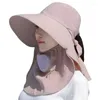 Wide Brim Hats Holiday Hat For Adult Moisture Wicking Fishing Face Cover 28TF