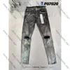 Jeans violet jeans mens de haute qualité brodé vintage jeans de créateur de jeans vintage slim pantalon denim droit de ruelle tendance jeans pourpre décontracté pantalon 4703