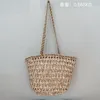 Evening Bags 2024 Summer Big Straw For Women Beach Woven Handbags Travel Shopper Casual Resort Style Shoulder Side