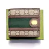 Designer wallet High quality leather Old Flower Men's Black wallet Two Fold Card Clip Multiple Bag Money purse with BOX