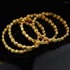 Bankle Middle East 4pcs Äthiopische Kupferbänder Dubai Goldlen Mode Schmuck für Frauen die Braut Hochzeitsgeschenke