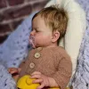 Poupées npk 20inch Reborn Doll Lifelike Newborn Soft Touch Cuddly Body Sleep Doll Fabriqué à la main avec Genesis Paint Veines visibles multiples