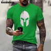 T-shirty męskie 2022 Najnowsza letnia gorąca sprzedaż Spartan Graphic Printed 3D T-shirt unisex swobodne O-Neck Short Slve Oversized T Shirts Ubrania T240425