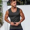 Camisetas para hombres de tanques Vestir de rayas verticales Camiseta sin mangas sin mangas para entrenamiento y fuerza del gimnasio de fitness