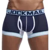 MUITOPANTES JOCKMAIL 5 peças/lot boxer Men Mesh hole boxershorts roupas íntimas calcinhas sexy pênis gays gays