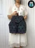 Rucksackstil Damenmodeimarke Luminous Student Fold Draw String School Tasche Holographic Geometric Rucksack
