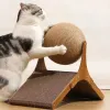 おもちゃ猫のつまずき板木製猫の登山フレーム垂直スクラッチ抵抗性猫のおもちゃ回転サイサルロープキャットグラビングボールキャットタワー