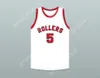 Custom Nay Mens Youth/Kids Kenny Sailors 5 Providence Steamrollers White Basketball Jersey 4 Top Snatched S-6xl