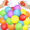 Ballon d'eau réutilisable Jeux d'extérieur plage Summer Rechargeable Scellant Scellant rapide Remplissez Silicone Water Ball Toys for Kids 240410