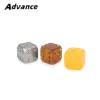 Verktyg 2st Titanium Alloy/PC/Pei Dice Collectible Gift Creative Dice Tool Outdoor Small Toy