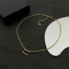 Kvinna hänge halsband 2023 senaste cclies guld chokers halsband lyxiga designer smycken kvinnor män klassiker c logotyp pärltröja kedja 6566