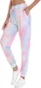 Damesbroeken Spring en Autumn Tie Dye Sport Elastische riem Drawtring Leisure Graffiti Casual Leggings Pant