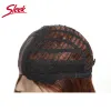 Wigs Sleek Brazilian Lace Front Part Human Hair Wigs Straight Brown Color 4# Highlight F2/33 F4/30 Red 99J Wig Remy Human Hair Wigs