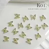 100502010pcs AlloyResin Butterfly Nail Art Charms 3D Gold Silver Butterflies Jewelry Retro Nails Design Supplies 240425