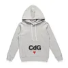 Hoodies pour hommes Sweatshirts Designer Com des Garcons jouer à un sweat-shirt noir CDG Red Heart Hoodie Taille x322 Drop Livilor Vêtements Dh4do