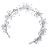 Headpieces brud söt pannband tiara handgjorda hårband med glitter kristaller för kvinnor frisyr tillverkningsverktyg