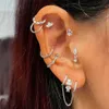 スタッド1PCヘリックスDaith Piercing StudEarring for女性ステンレス鋼のネジ耳軟骨軟骨Tragus conch ear lobeファッションジュエリーD240426