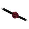 Choker Rose Necklace Flower Decor Chain Big Neckband For Wedding Birthdays Festival Party Halloween