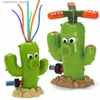 Sandspiel Wasser Spaß Cactus Sprinkler Outdoor Spielzeug Hinterhof Garten Sommer Cartoon Babyparty Q240426