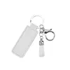 DIY PU LÄDER FRINGE NYCKEL Kedja Simple Business Small Gift Metal Pendant Car Key Chain Logo Accessories