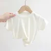 Tシャツベビー服夏のベイビーボーイコットンプリント半袖子供の女の子通気性カジュアルTシャツ女の子トップ1-3yl2404