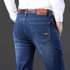 Jeans maschili classici jeans neri jeans sacca per gamba dritta più pantaloni comodi pantaloni scuri adatti per papà pantaloni sottili2404