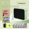 P15 Transparent etikettskrivare Mini Wireless Bluetooth -märkningsmaskin Liknande som D110 Handhållare Printer Lucence Name Sticker 240420