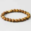 Perles de bracelet en bois africain authentique 8 mm prière de santal en bois