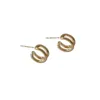 Boucles d'oreilles pour femmes Géométric Luxury C Fashion Fashion Double Bijoux Simple Accessoires en gros