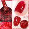 Nail Polish LILYCUTE 7ml Glitter Gel Nail Polish Winter Red Blue Color Sparkling Sequins Semi-permanent Nail Art Gel Varnish Y240425