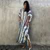 Rayon Snake Match Positioning Robe Sun Proof Beach M manteau de plage Blouse Seaside Holiday Long Robe pour femmes