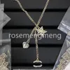 High-end Letter Pendant Necklace Designer Jewelry of High Quality Copper 18k Gold Brand Necklaces Crystal Pearl Chain Men Women Choker Pendant Wedding Gift