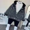 Care Hot Vente 2023 Veste en jean pour garçons Codes de mode Vêtements pour enfants Automne Bébé Girls Vêtements d'extérieur Carton de veste en jean