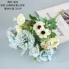 装飾的な花タンポポのブーケシミュレーション人工花の緑の植物家族結婚式の装飾ベッドルームセンターテーブルレイアウト