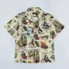 Herren lässige Hemden Bob Dong Vintage 50er Jahre Herren Hawaiian Shirts Lustige Druck Aloha Hawaii Shirt Sommer Männer lässig für Strandparty Kreuzfahrt Luau 240424