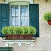 装飾的な花1PC人工シダ植物緑の屋内と屋外のポーチ中庭の装飾