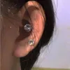 Backs oorbellen Niche Design Ins Style Simple Heart Girl Gift Women Magnetic Earring Fashion Jewelry Ear Clip Koreaans