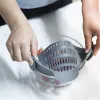 Silikon colanders köksklämma på potten sil dränering för dränering överskott av flytande dränering pasta grönsaker köksredskap 2024426