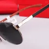 نظارة شمسية 2024 الموضة CT Oval Wooden Men Luxury Red Natural Wood Arm Outdoor Driving France Glasses with 8200862